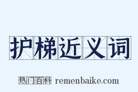 护梯近义词是什么意思的图片